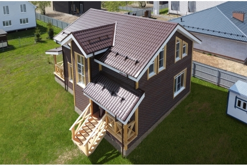 Металлочерепица классик 0,5 Satin RAL 8017 шоколад