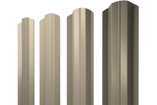 Штакетник М-образный В фигурный 0,45 Drap TX RAL 1015 светлая слоновая кость