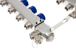 Ридан 088U0956R — Комплект коллекторов SSM-6RF set с расходомерами и кронштейнами, 6 контуров