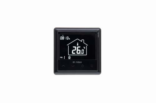 Ридан 088U0628R — Электронный комнатный термостат WT-RB с подключением 230V, черный