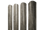 Штакетник Полукруглый Slim фигурный 0,45 Print Elite Nordic Wood TwinColor