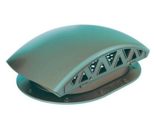 Вентилятор подкровельного пространства для готовой мягкой и фальцевой кровли, черепаха 352/250/115 зеленый мох RAL 6005