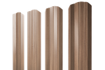 Штакетник М-образный А фигурный 0,45 Print Elite Honey Wood TwinColor