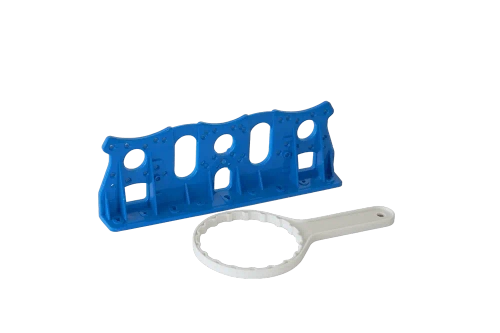 Колба Slim Line 10" CFC-10K-2 (резьба ¾”) без картриджа (прозрачная тройная)