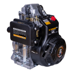 Двигатель Dinking DK165F/P (4.4 лс, вал тип S, ручной стартер, датчик масла)