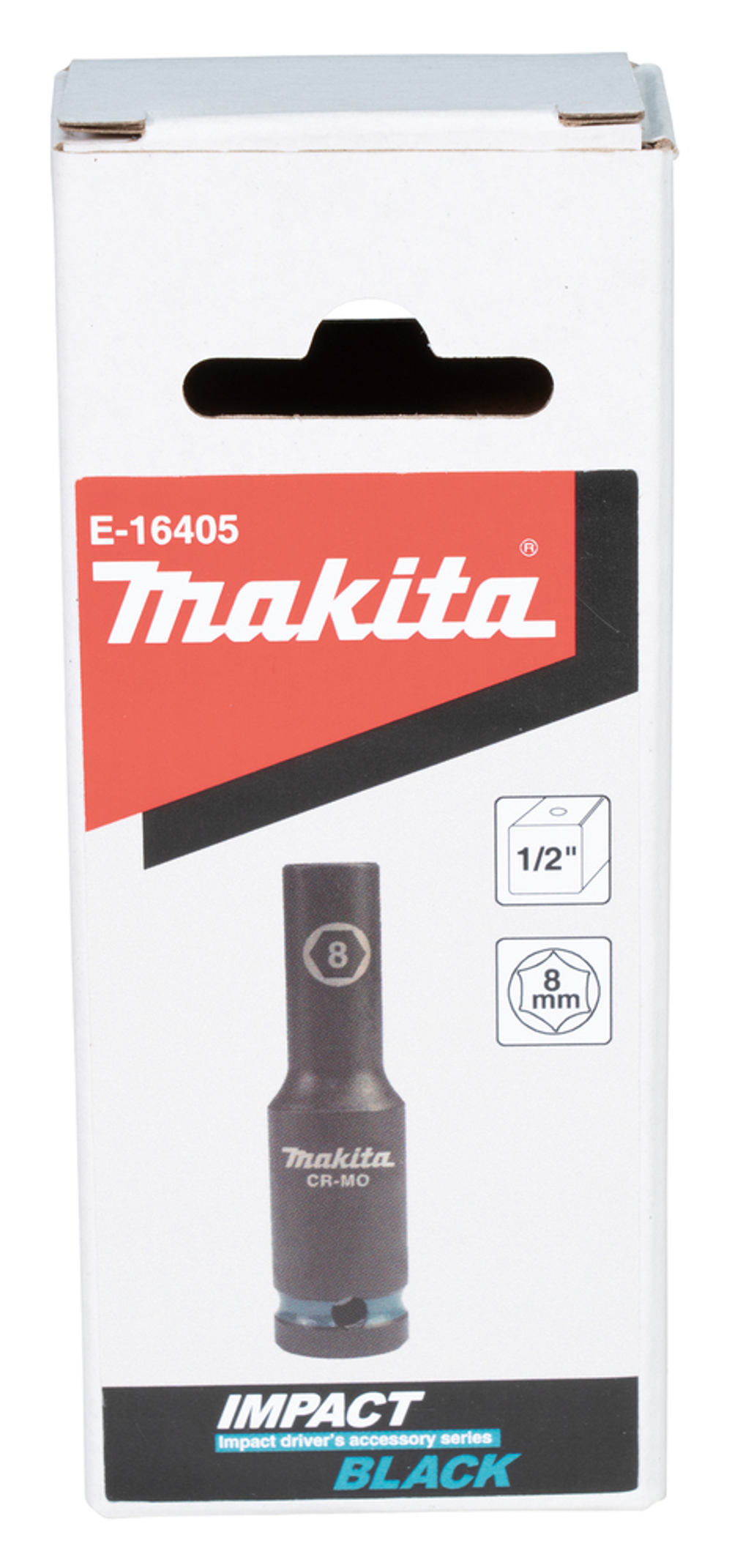 Ударная торцовая головка Impact Black 1/2, 8x81,5 мм Makita E-16405