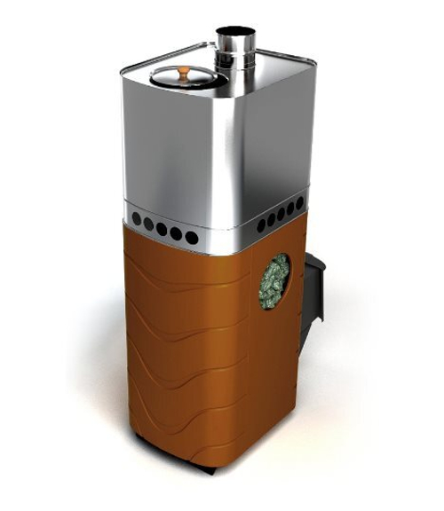 Печь для бани ТМФ Бирюса 2013 Carbon дверца антрацит закр. каменка терракота