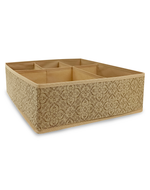 ОРГАНАЙЗЕР для хранения вещей 5 отделений ГЕЛЕОС "Миндаль"/бежевый/ 40х40х13 см