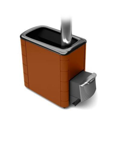 Печь для бани ТМФ Тунгуска XXL 2013 Inox дверца антрацит терракота