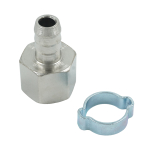 OPT-74012HF Штуцер пневматический ёлочка с обжимным кольцом, внутренняя резьба 1/4", 12 мм