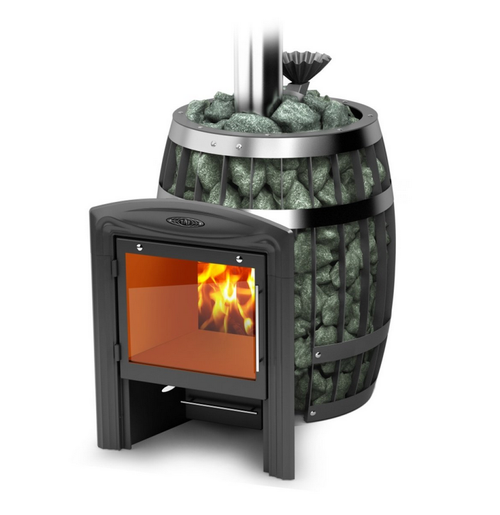 Печь для бани ТМФ Саяны II Carbon Витра закр. каменка