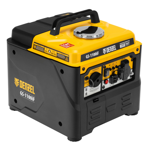 Генератор инверторный GS-1100iF, 1,1 кВт, 230 В, ручной старт DENZEL