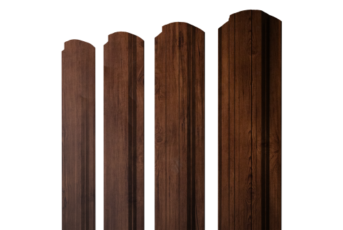 Штакетник Прямоугольный фигурный 0,45 Print Premium Cherry Wood Fresh TwinColor