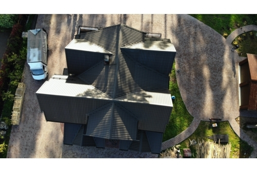Металлочерепица классик 0,5 Rooftop Бархат RR 32 темно-коричневый