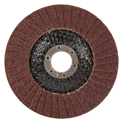 Круг лепестковый торцевой, конический, Р 80, 125 х 22.2 мм Сибртех