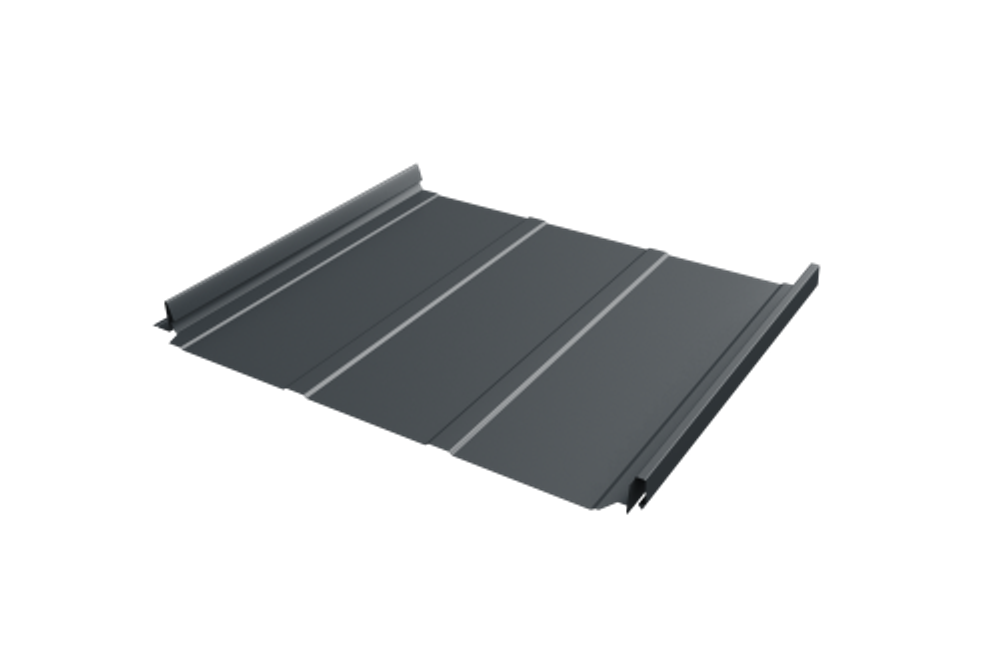 Кликфальц Pro Line Grand Line 0,45 Drap с пленкой на замках RAL 7016 антрацитово-серый