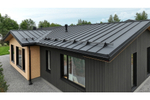 Кликфальц Pro Grand Line 0,5 Satin Matt с пленкой на замках RAL 9005 черный