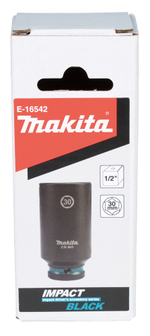 Ударная торцовая головка Impact Black 1/2, 30x81,5 мм Makita E-16542