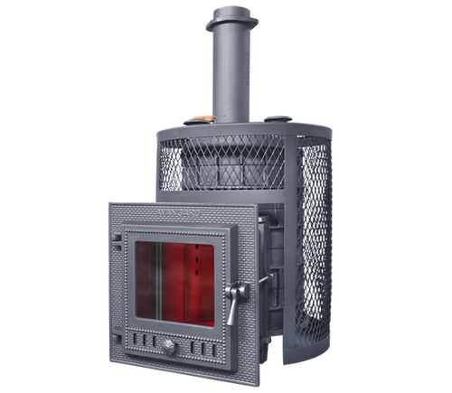 Печь для бани GFS Авангард Ураган 25МС ЗК круглая чугунная