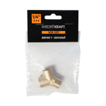 WDK-20FF Фитинг Y - образный, резъба 1/4" PT,  F-F-F (внутренний), латунь