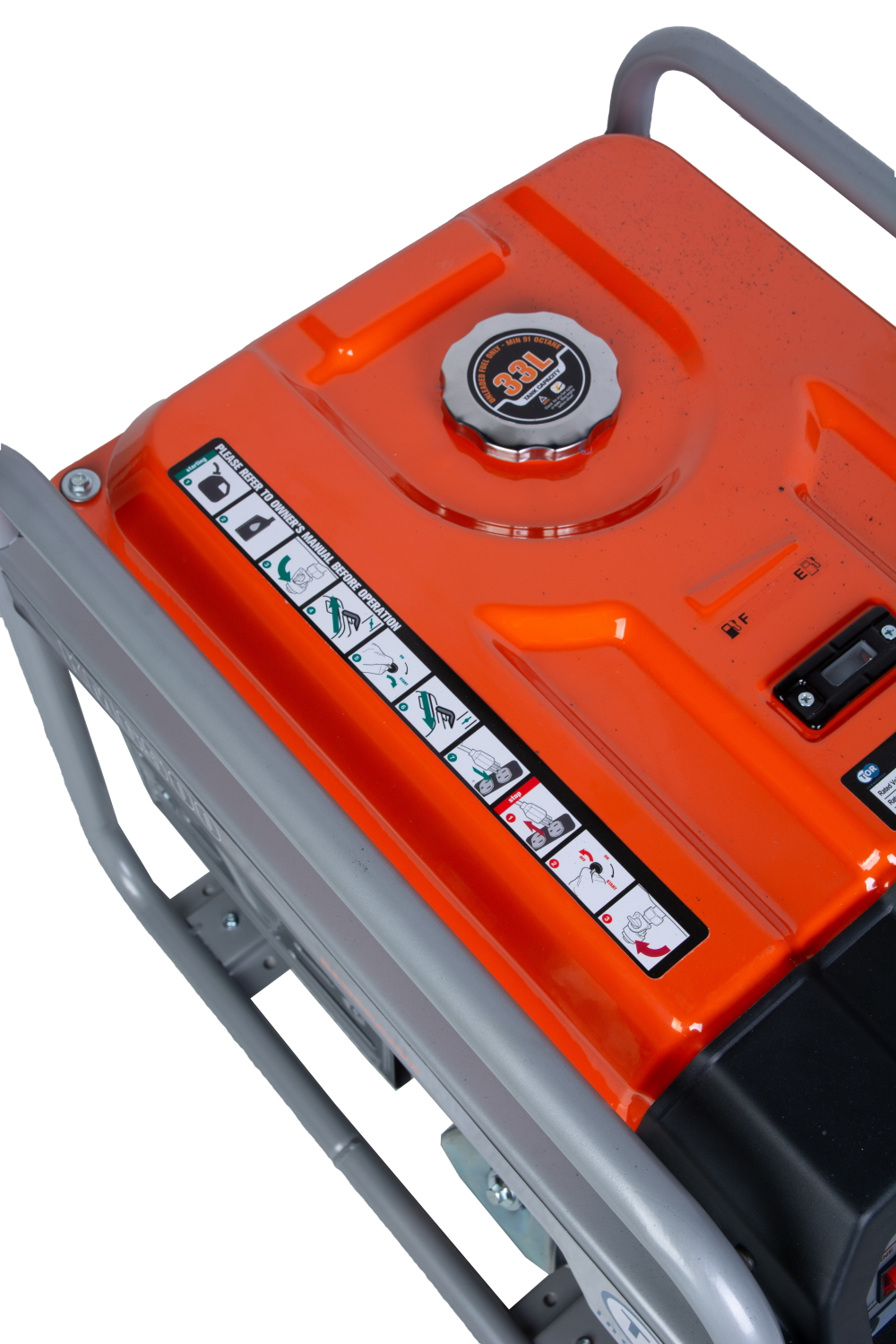 Генератор бензиновый 5,0 кВт 220В 27 л с ручным запуском TOR KM6500H