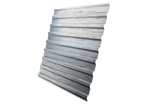 Профнастил C20B 0,45 Print Elite Snow Wood TwinColor