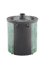 Отопительно-варочная печь "Нелжа" водяной контур в каменной облицовке