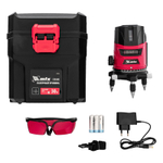 Лазерный уровень CRL-30R, 30 м, красный луч, батарейки, резьба 5/8" MTX