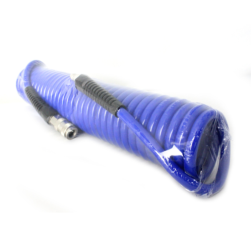 OPT-7808 Шланг пневматический спиральный с БРС, 8м, 8*12мм