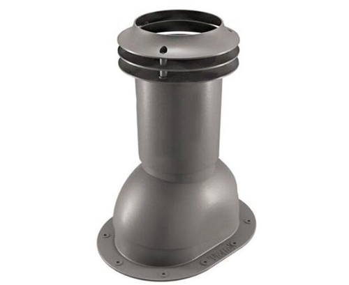 Выход вентиляции канализации для готовой мягкой и фальцевой кровли 335\250\423 коричневый RAL 8019
