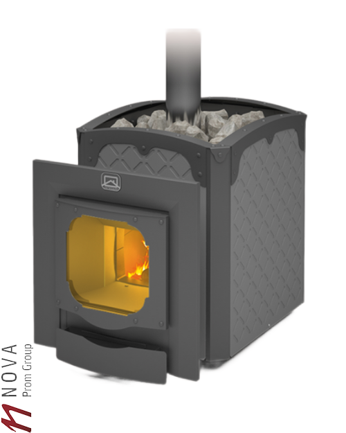 Печь для бани Теплодар БЫЛИНА-24 Ч Панорама (1.2)