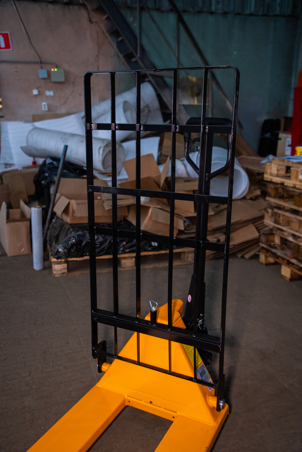 Тележка гидравлическая с решеткой 2500 кг 1150 мм полиуретановые колеса XILIN BFR