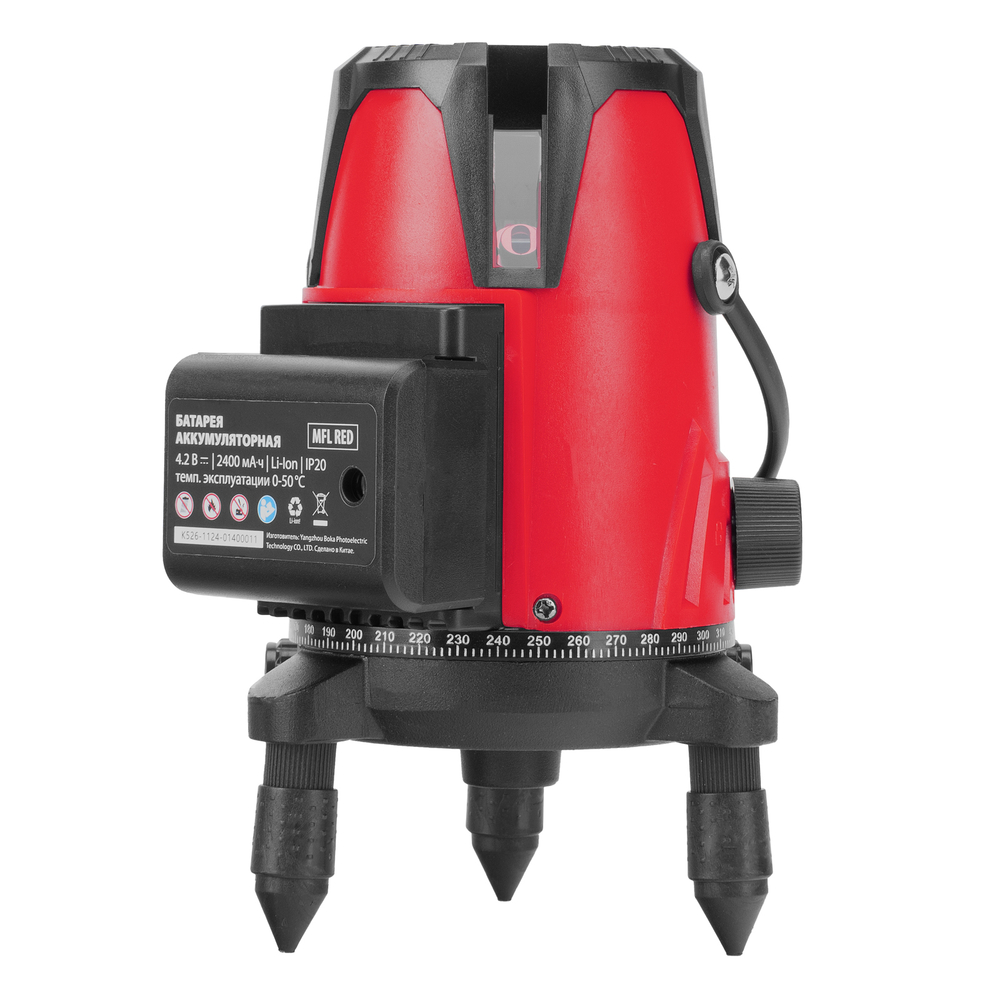 Лазерный уровень MFL RED, 30 м, красный луч, акк. Li 2400 mAh, сумка, резьба 5/8" MTX