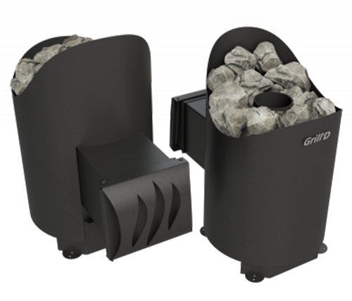Печь для бани Grill'D Aurora mini Long black