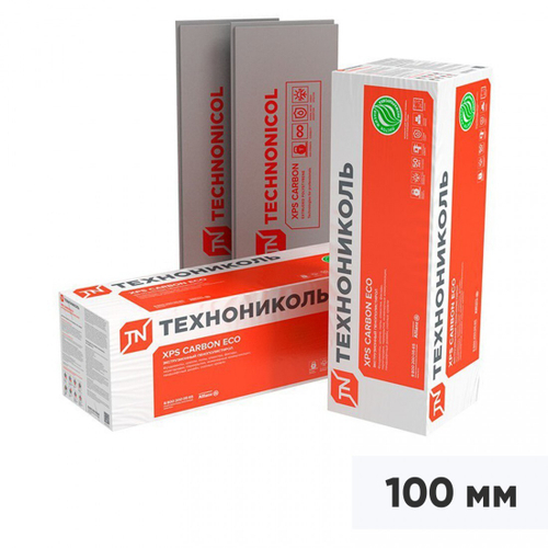 Экструдированный пенополистирол ТехноНиколь XPS CARBON ECO 400 SP 2360х580х100 мм, 4 шт/упак