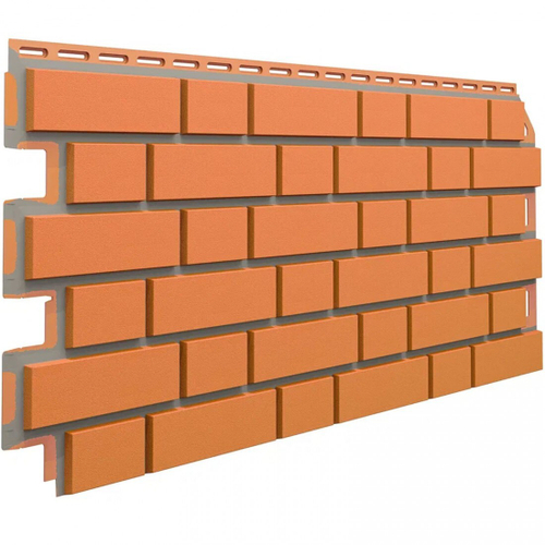 Панель фасадная ТехноНиколь Оптима Клинкер красно-коричневый 1128х441 мм (0,42 м2), 10 шт/упак