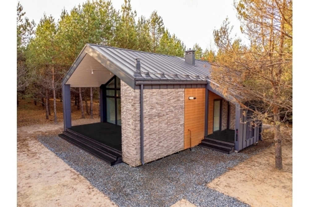 Кликфальц Pro Grand Line 0,5 Rooftop Бархат с пленкой на замках RAL 7024 мокрый асфальт