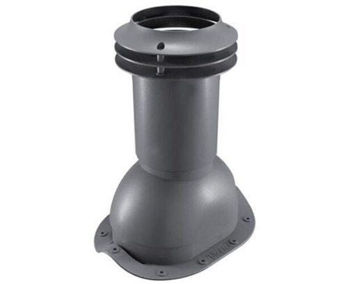 Выход вентиляции канализации для металлочерепицы 335\250\423 серый графит RAL 7024