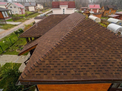 Гибкая черепица ТехноНиколь Shinglas Фазенда Коричневый, 2,6 м2/упак