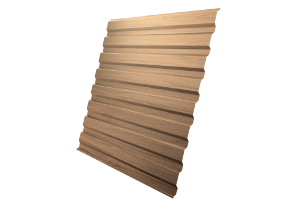 Профнастил C20A 0,45 Print Elite Honey Wood TwinColor