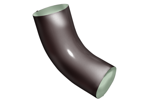 Колено 60 град Optima 90мм RAL 8017 шоколад