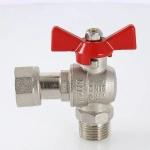 Кран шаровый с накидной гайкой угловой 1"н x 1"нг Valtec Base VT.267.N.0606