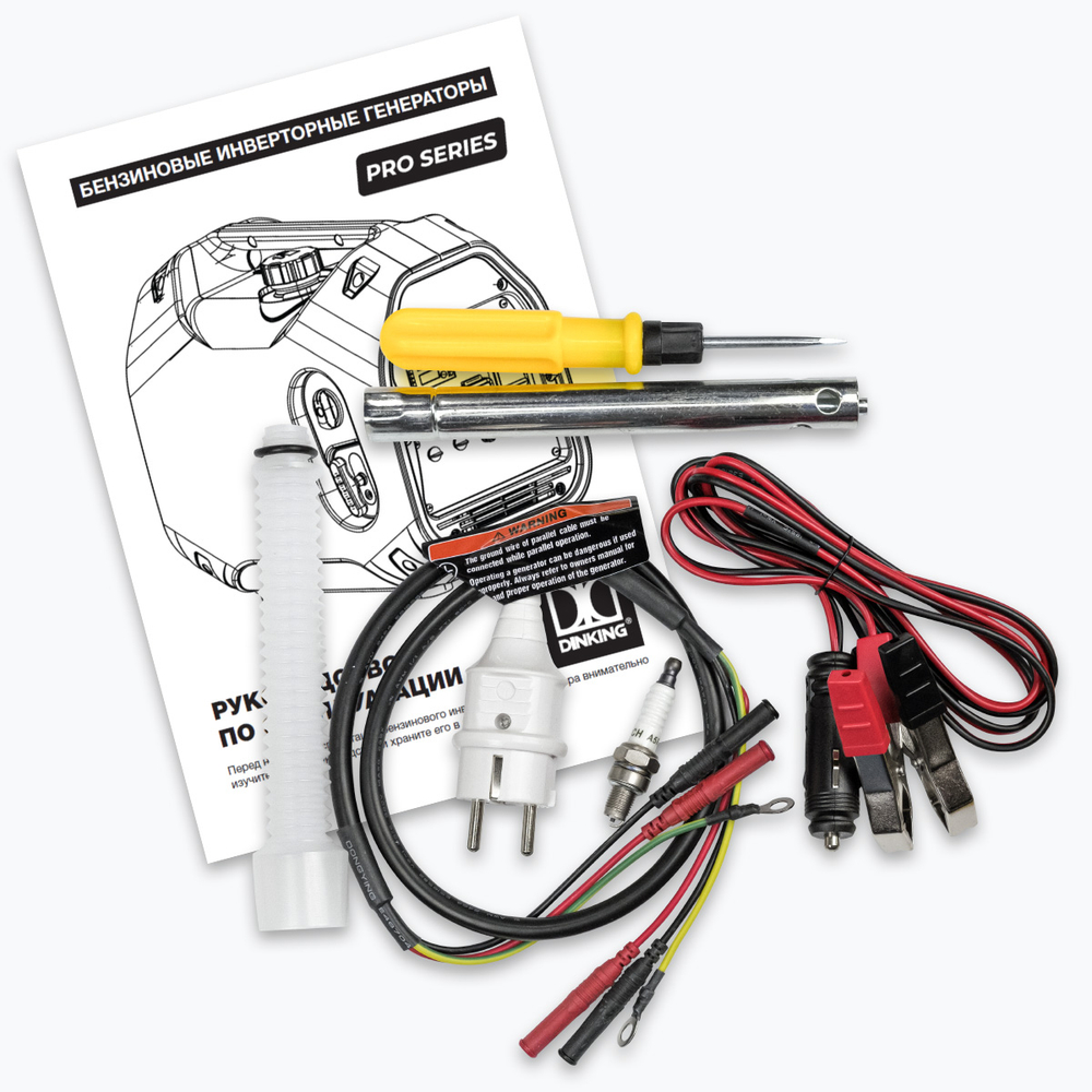 Генератор бензиновый инверторный Dinking DK2300iC (2,3кВт, 230В/50Гц, DK148F/P-2(T-48), бак 4л.)