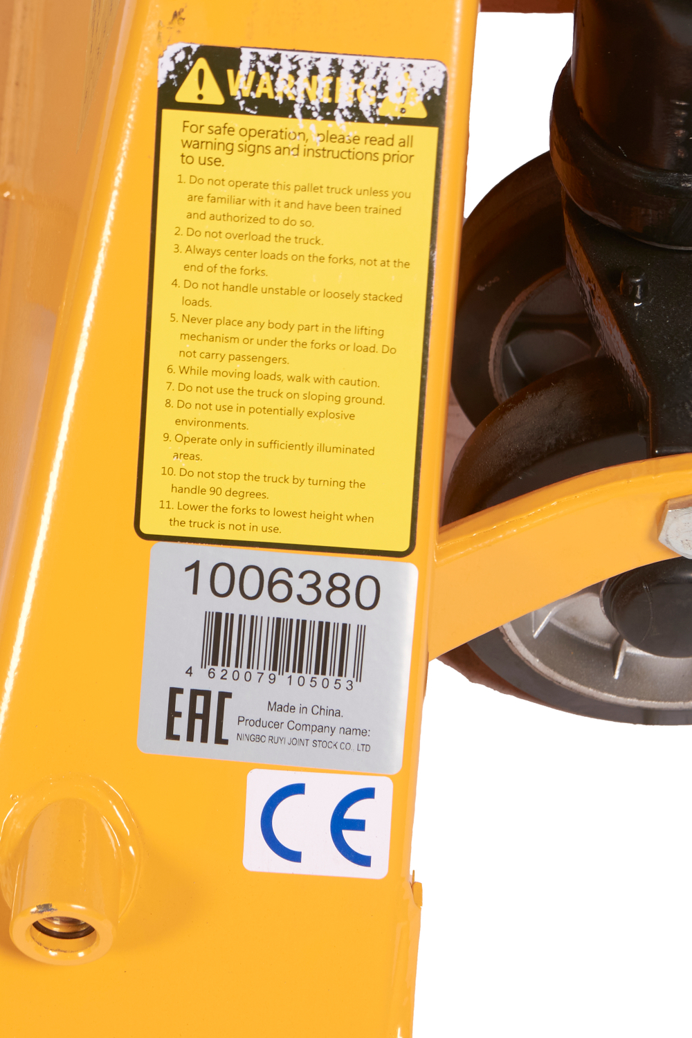 Тележка гидравлическая 2000 кг 1150 мм резиновые колеса XILIN DB