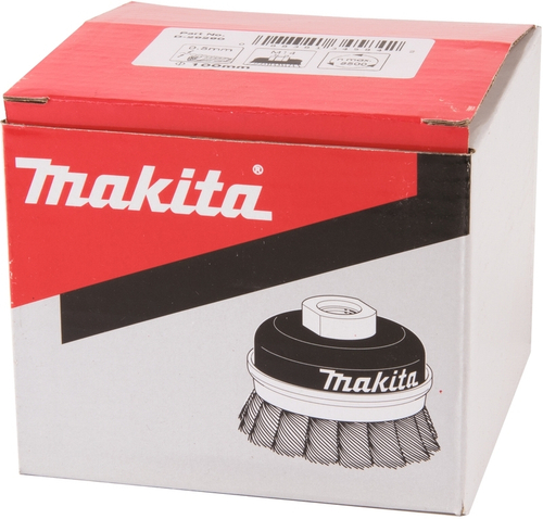 Чашечная щётка 100 мм из стальной проволоки 0,5 мм, M14 для УШМ Makita D-29290