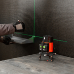 Лазерный уровень CRL-30G, 30 м, зеленый луч, акк. Li 2400 mah, резьба 5/8" MTX