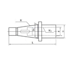 Втулка переходная с 7:24-50 DIN2080 на КМ3 GRIFF b115012