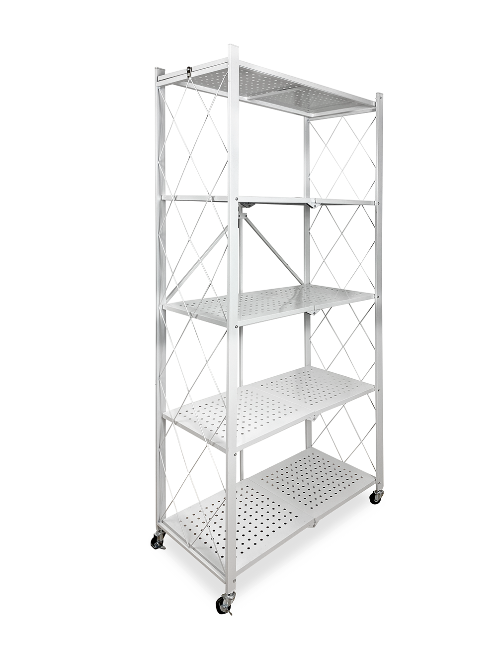 Стеллаж складной ГЕЛЕОС Атлант-5, белый