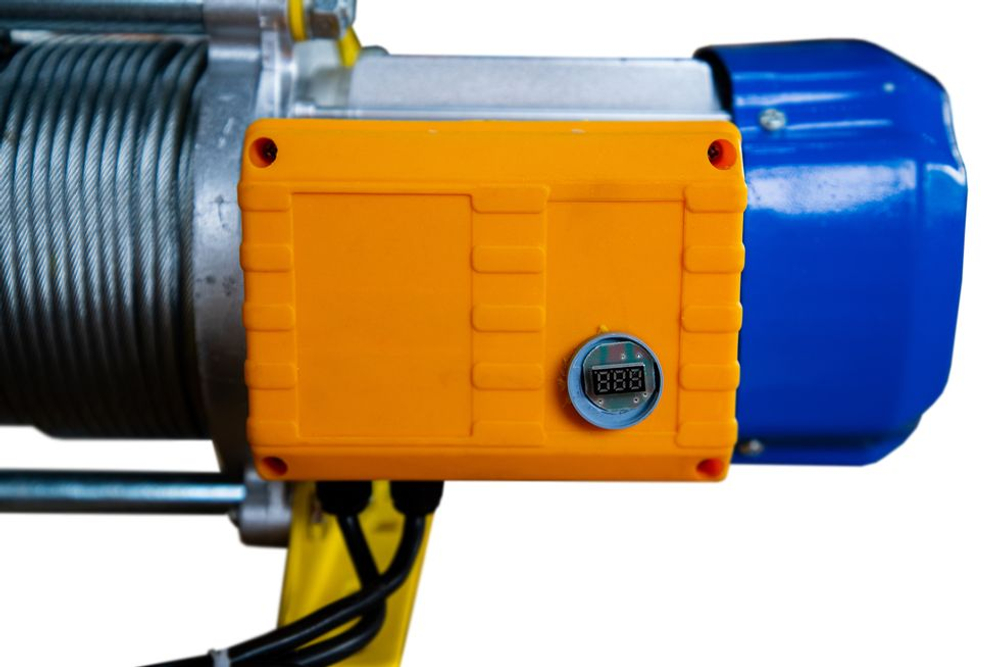 Лебедка электрическая 300/600кг 100/50м с канатом 380В 24м/мин алюминиевый корпус TOR KCD (TSA)