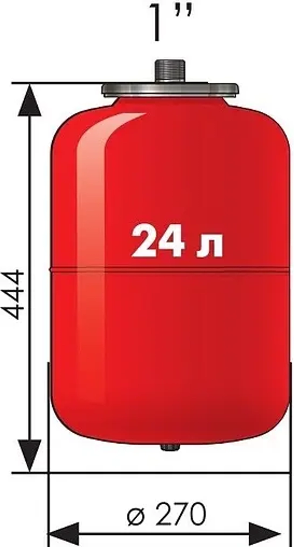 Расширительный бак Джилекс 24 В 6 бар 7724